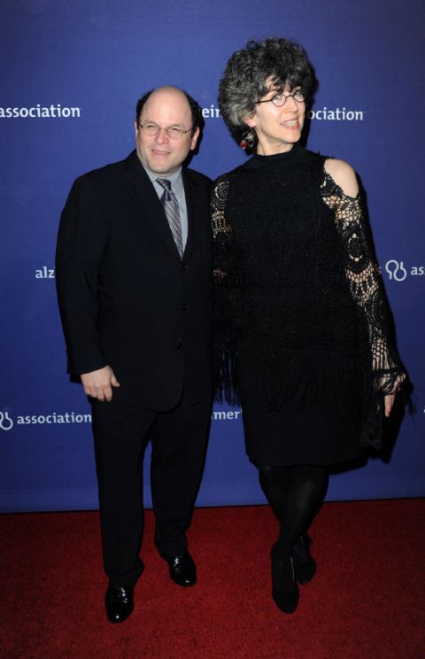 Jason Alexander caught on the camera with his wife Daena E. Title.